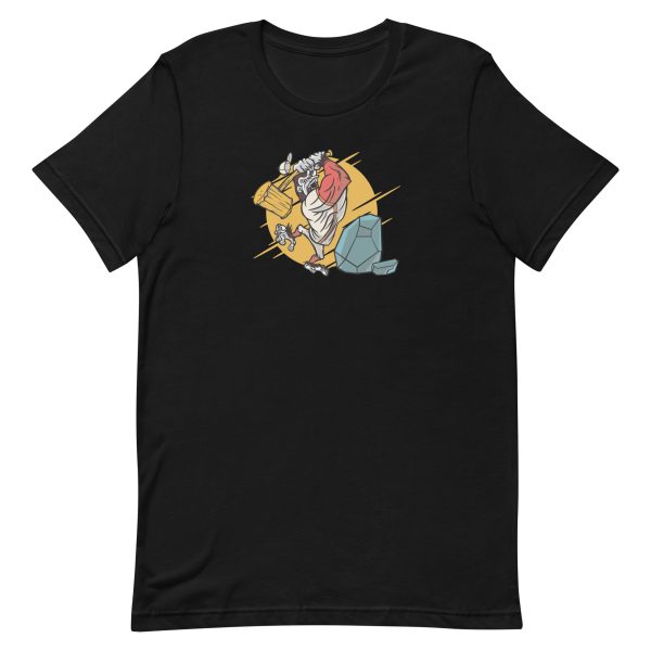 unisex-staple-t-shirt-black-front-6a1ad90506032.jpg Angry Gorilla Baseball T-Shirt