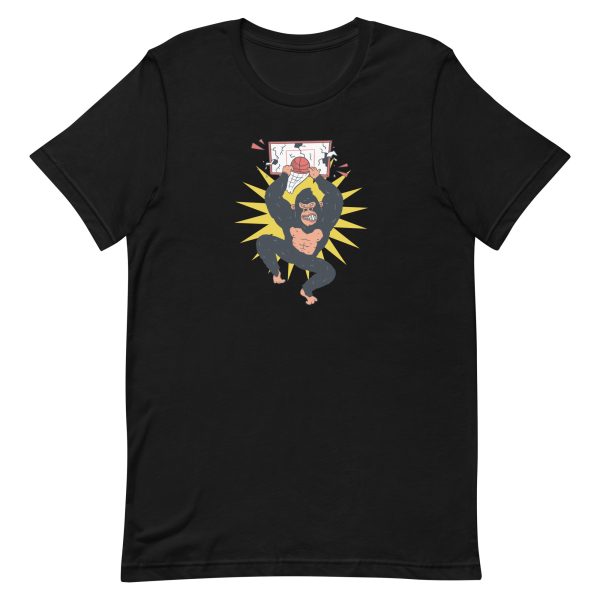 unisex-staple-t-shirt-black-front-6a1ad9dcdffea.jpg Gorilla Dunk T-Shirt