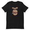 unisex-staple-t-shirt-black-front-6a1adb44c07ab.jpg Gorilla Smoking T-Shirt