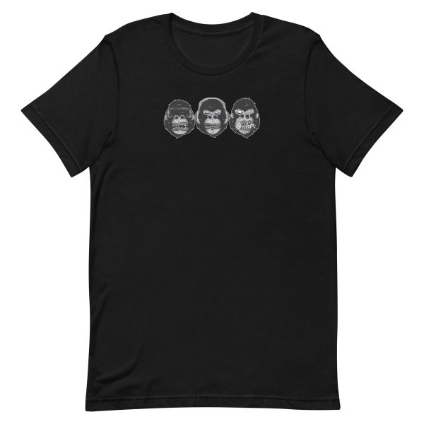 unisex-staple-t-shirt-black-front-6a1adbe6b6450.jpg Gorilla Heads T-Shirt