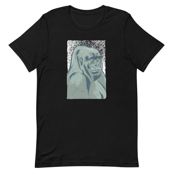 unisex-staple-t-shirt-black-front-6a1aeea85e155.jpg Smiling Gorilla T-Shirt