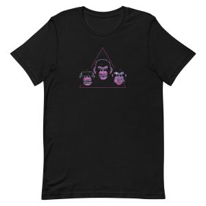 unisex-staple-t-shirt-black-front-6a1aef37326b3.jpg Monkey Heads T-Shirt