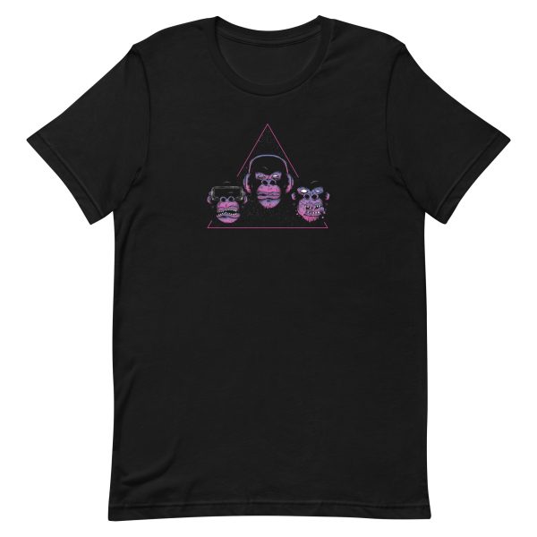 unisex-staple-t-shirt-black-front-6a1aef37326b3.jpg Monkey Heads T-Shirt