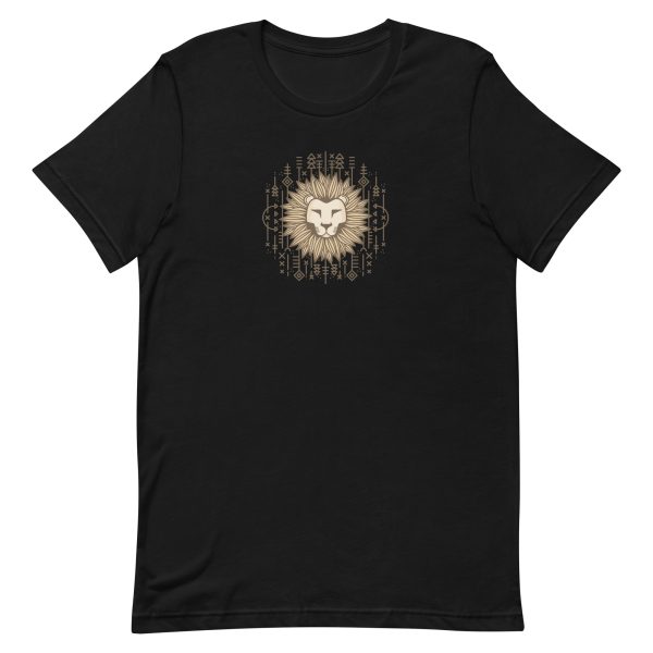 unisex-staple-t-shirt-black-front-6a1af2fe19b95.jpg Lion Illustration T-Shirt
