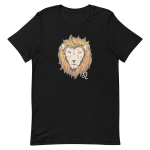 unisex-staple-t-shirt-black-front-6a1af584eb8e9.jpg Leo Zodiac T-Shirt