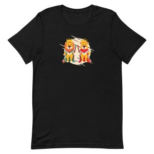 unisex-staple-t-shirt-black-front-6a1aff6483033.jpg Lion King and Queen T-Shirt