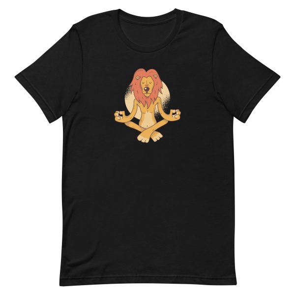 unisex-staple-t-shirt-black-front-6a1b005909b14.jpg Yoga Lion T-Shirt