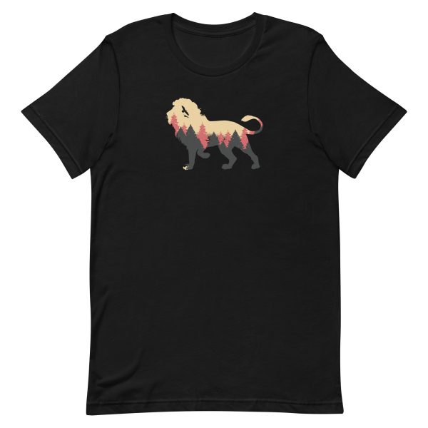 unisex-staple-t-shirt-black-front-6a1b01e130e6c.jpg Lion Forest T-Shirt