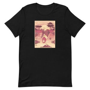 unisex-staple-t-shirt-black-front-6a1bbacf380c1.jpg Lion Reflection T-Shirt