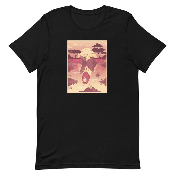 unisex-staple-t-shirt-black-front-6a1bbacf380c1.jpg Lion Reflection T-Shirt