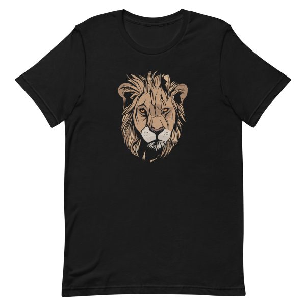 unisex-staple-t-shirt-black-front-6a1bbb10754ac.jpg Lion Head Grunge T-Shirt