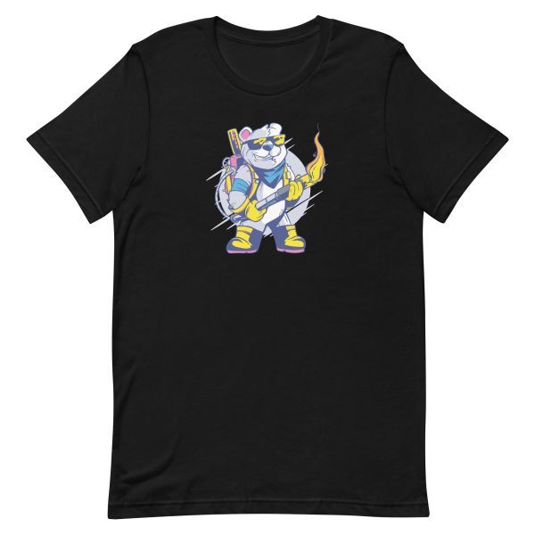 unisex-staple-t-shirt-black-front-6a1bc59f2d589.jpg Bear Flamethrower T-Shirt