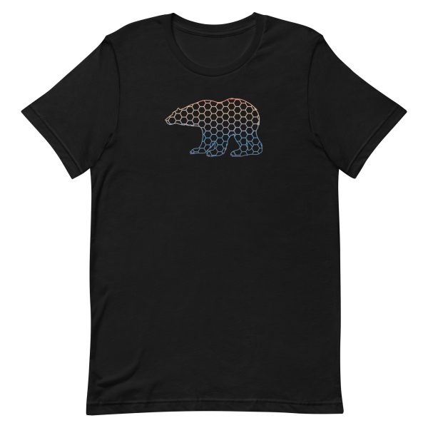 unisex-staple-t-shirt-black-front-6a1bc6bfd56fe.jpg Hexagon Polar Bear T-Shirt