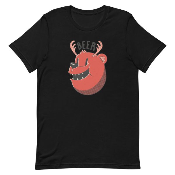 unisex-staple-t-shirt-black-front-6a1bc70bbc3eb.jpg Bear Deer T-Shirt