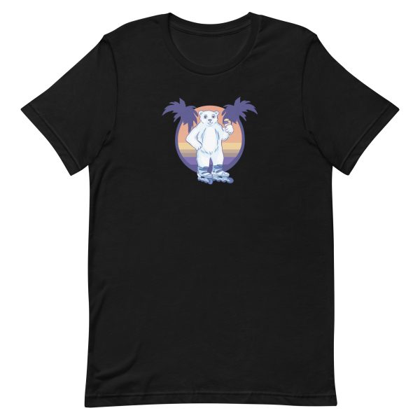 unisex-staple-t-shirt-black-front-6a1bc8cf5e1cc.jpg Roller Skating Bear T-Shirt