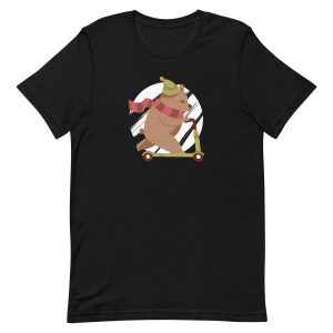 unisex-staple-t-shirt-black-front-6a1bdd9b1f42d.jpg Scooter Bear T-Shirt