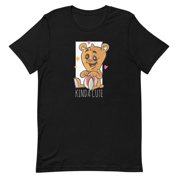 unisex-staple-t-shirt-black-front-6a1bde7af040a.jpg Cute Teddy Bear T-Shirt