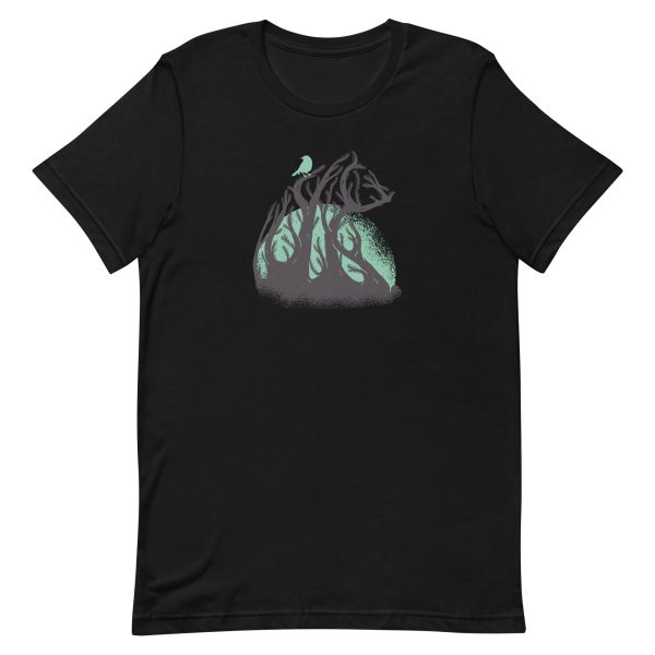 unisex-staple-t-shirt-black-front-6a1be109905c9.jpg Forest Bear T-Shirt