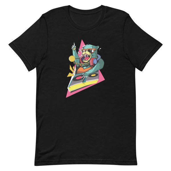 unisex-staple-t-shirt-black-front-6a1be1e117d32.jpg DJ Bear T-Shirt