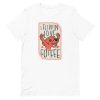 unisex-staple-t-shirt-white-front-6a15832cd2033.jpg Coffee Dog T-Shirt