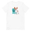 unisex-staple-t-shirt-white-front-6a158f2ee6bb0.jpg I Love My Dog T-Shirt