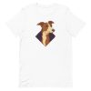 unisex-staple-t-shirt-white-front-6a15931a420af.jpg Whippet Dog T-Shirt