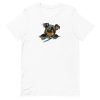 unisex-staple-t-shirt-white-front-6a1595827da78.jpg Dog In Pocket T-Shirt