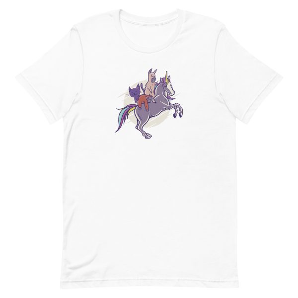 unisex-staple-t-shirt-white-front-6a15abe3d6910.jpg Cute Animals T-Shirt