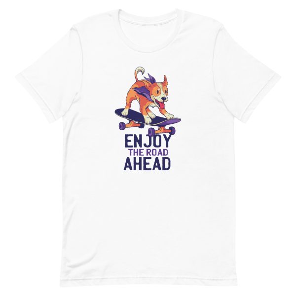 unisex-staple-t-shirt-white-front-6a164fefd07c9.jpg Dog Skate T-Shirt