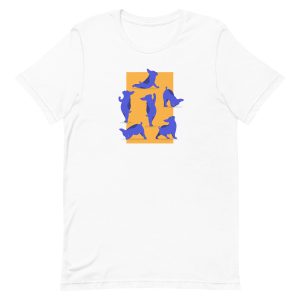 unisex-staple-t-shirt-white-front-6a16508168745.jpg Bulldog Yoga T-Shirt