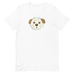 unisex-staple-t-shirt-white-front-6a1652d6f32de.jpg Cute Morkie Dog T-Shirt