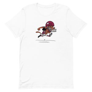 unisex-staple-t-shirt-white-front-6a165ca9cfbc9.jpg Football Dog T-Shirt
