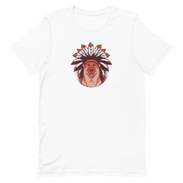 unisex-staple-t-shirt-white-front-6a168596d8956.jpg German Shepherd Native T-Shirt