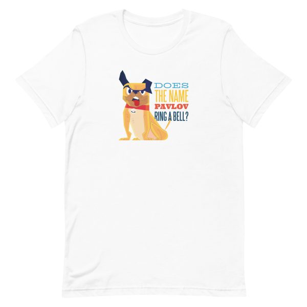 unisex-staple-t-shirt-white-front-6a16864ae3728.jpg Pavlog Dog T-Shirt