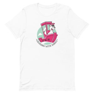 unisex-staple-t-shirt-white-front-6a16897da6681.jpg Dog Captain T-Shirt
