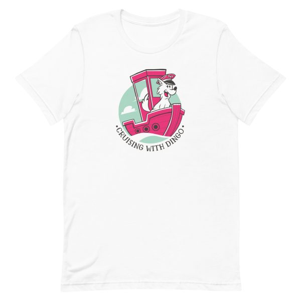 unisex-staple-t-shirt-white-front-6a16897da6681.jpg Dog Captain T-Shirt