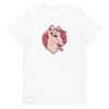 unisex-staple-t-shirt-white-front-6a168a2e5d896.jpg Alien Dog T-Shirt