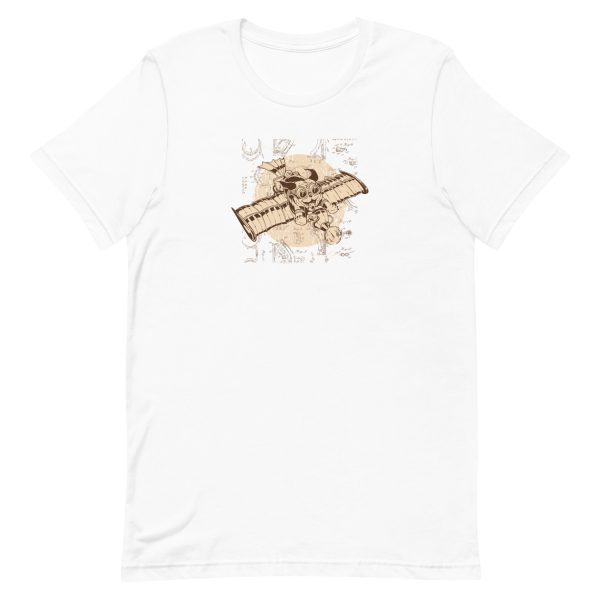 unisex-staple-t-shirt-white-front-6a168f7d2273a.jpg Pug Steampunk T-Shirt