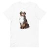 unisex-staple-t-shirt-white-front-6a16907b8431e.jpg Australian Shepherd Dog T-Shirt