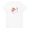 unisex-staple-t-shirt-white-front-6a1694088f3f3.jpg Unicorn Dog T-Shirt