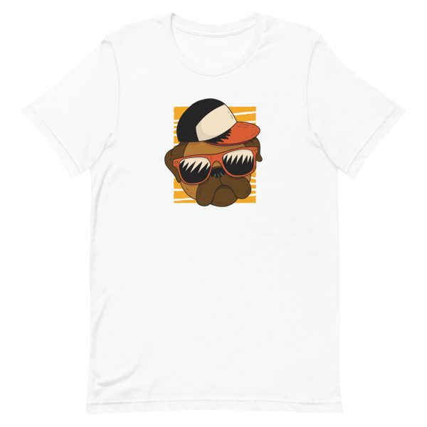 unisex-staple-t-shirt-white-front-6a16c4366b30f.jpg Cool Pug T-Shirt