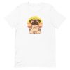 unisex-staple-t-shirt-white-front-6a16c543233bf.jpg Pug Yoga T-Shirt
