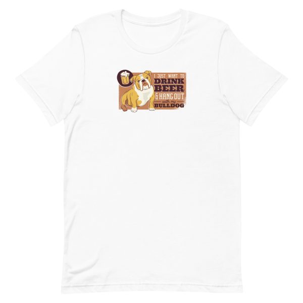 unisex-staple-t-shirt-white-front-6a16c5d9d7760.jpg Beer Bulldog T-Shirt