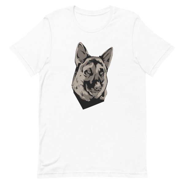 unisex-staple-t-shirt-white-front-6a16c8deb59a5.jpg German Shepherd Pet T-Shirt