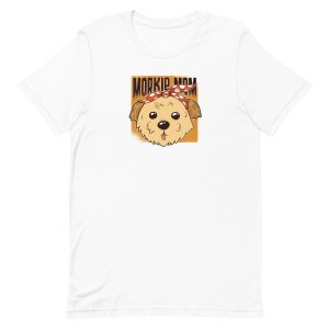 unisex-staple-t-shirt-white-front-6a16c93382fad.jpg Morkie Mom T-Shirt