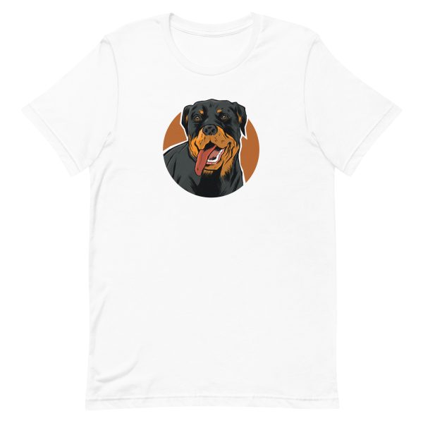 unisex-staple-t-shirt-white-front-6a16cb2f5259f.jpg Rottweiler T-Shirt