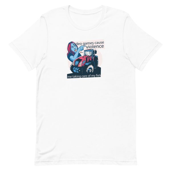 unisex-staple-t-shirt-white-front-6a16d54ba99eb.jpg Video Games Quote T-Shirt
