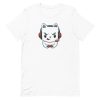 unisex-staple-t-shirt-white-front-6a16d6696680f.jpg Gamer Cat T-Shirt