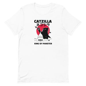 unisex-staple-t-shirt-white-front-6a16d8408b657.jpg Catzilla T-Shirt