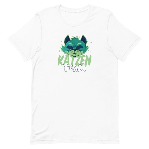 unisex-staple-t-shirt-white-front-6a16da7ce414e.jpg Team Katzen T-Shirt